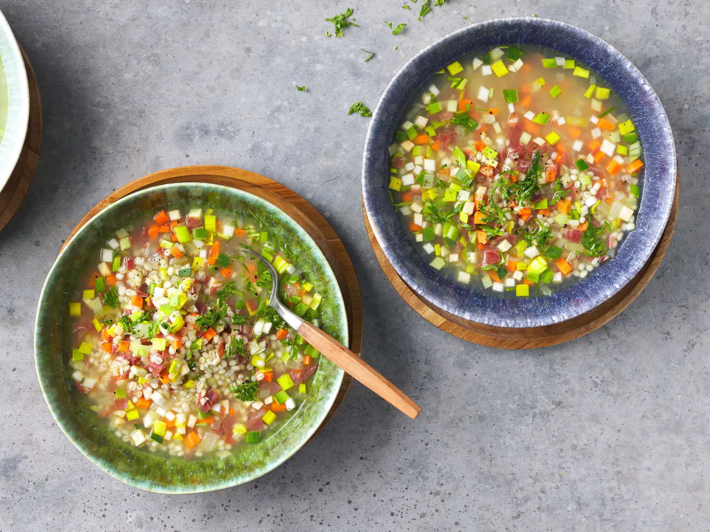 Soupe à l'orge perlée des Grisons
